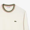 Stripet bomullsjerseygenser for menn