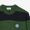 Stripet bomullsjerseygenser for menn
