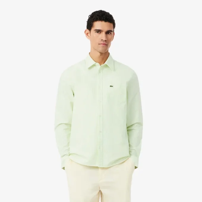 Stripet Oxford-skjorte i regular fit for menn