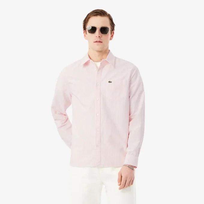 Stripet Oxford-skjorte i regular fit for menn