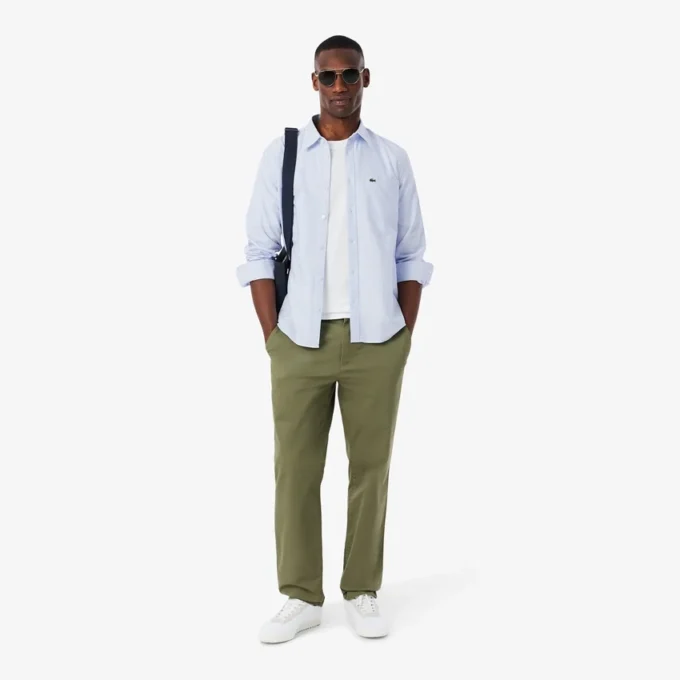 Stripet Oxford-skjorte i regular fit for menn