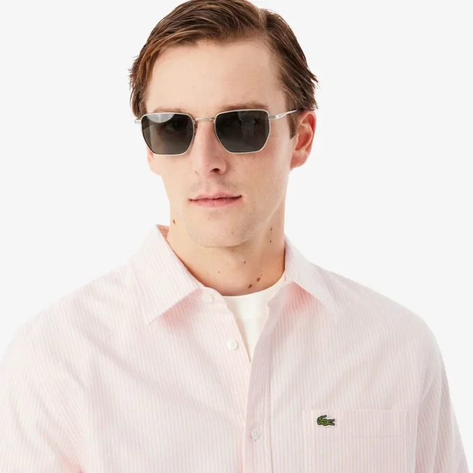 Stripet Oxford-skjorte i regular fit for menn
