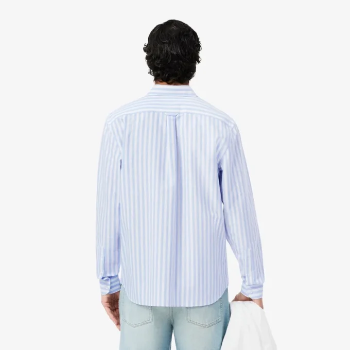 Stripet Oxford-skjorte i regular fit for menn