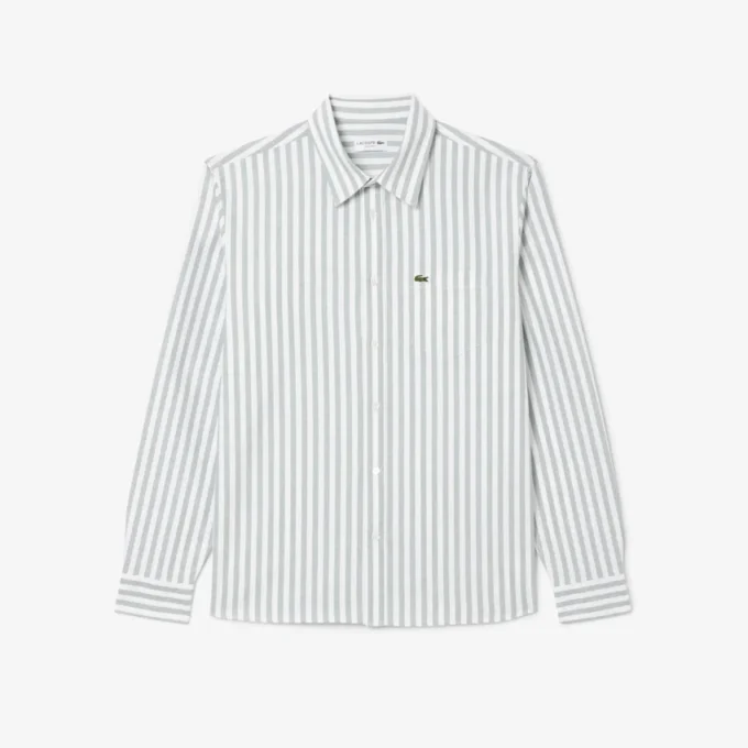Stripet Oxford-skjorte i regular fit for menn