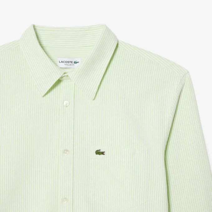 Stripet Oxford-skjorte i regular fit for menn