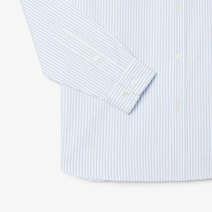 Stripet pinpoint-skjorte i regular fit for menn