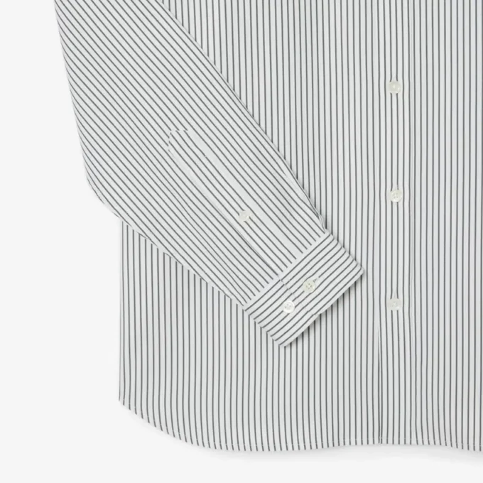 Stripet pinpoint-skjorte i regular fit for menn