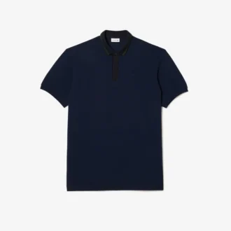 Stripet piqué-pologenser – store størrelser – lang modell