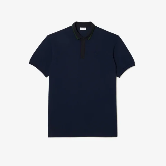 Stripet piqué-pologenser – store størrelser – lang modell