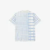 Stripet piqué-tennis-pologensere for gutter