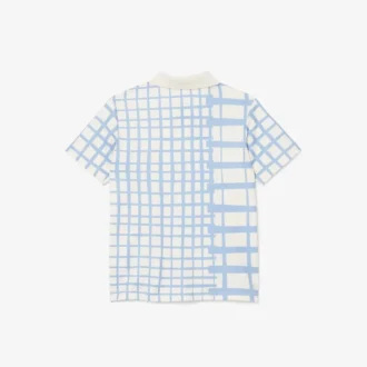 Stripet piqué-tennis-pologensere for gutter