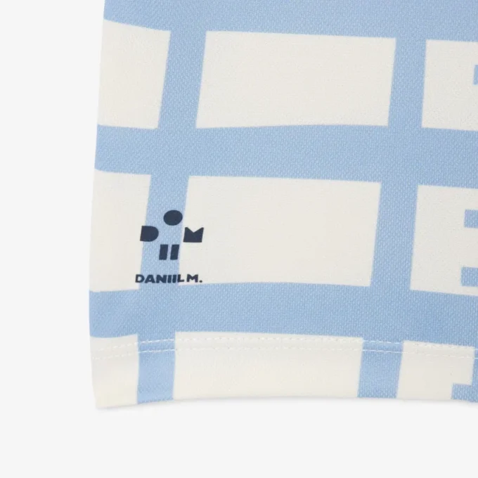 Stripet piqué-tennis-pologensere for gutter