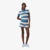 Stripet polo-genser i mesh
