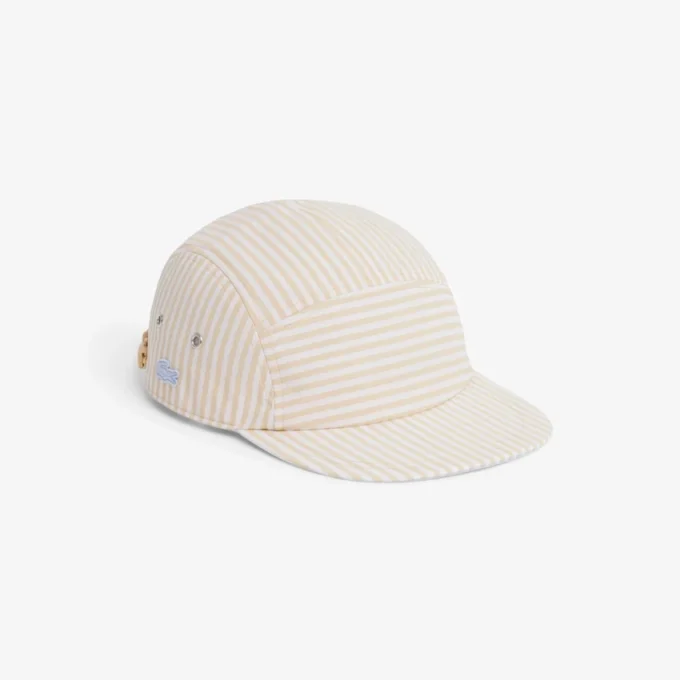 Stripet poplin-jockeycap