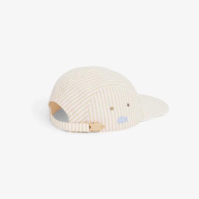 Stripet poplin-jockeycap