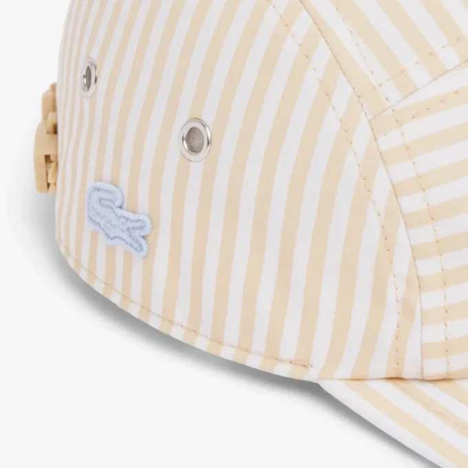 Stripet poplin-jockeycap