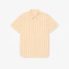 Stripet poplin-skjorte med normal passform