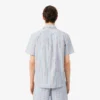 Stripet poplin-skjorte med normal passform