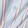 Stripet poplin-skjorte med normal passform
