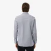 Stripet stretch-skjorte med knapper i slim fit for menn