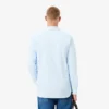 Stripet stretch-skjorte med knapper i slim fit for menn