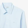 Stripet stretch-skjorte med knapper i slim fit for menn