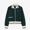 Stripet sweatshirt med glidelås for kvinner
