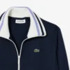 Stripet sweatshirt med glidelås for kvinner