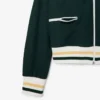 Stripet sweatshirt med glidelås for kvinner