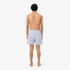 Stripete badetrunks i mellomlengde med struktur for menn