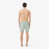 Stripete badetrunks i mellomlengde med struktur for menn