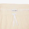 Stripete badetrunks i mellomlengde med struktur for menn