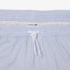 Stripete badetrunks i mellomlengde med struktur for menn
