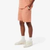 Stripete bomullsshorts med normal passform