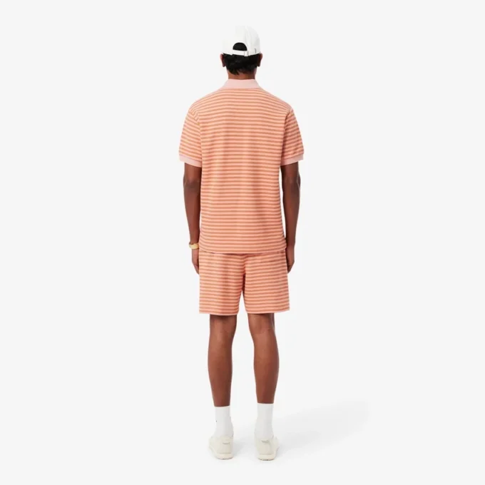 Stripete bomullsshorts med normal passform