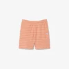 Stripete bomullsshorts med normal passform