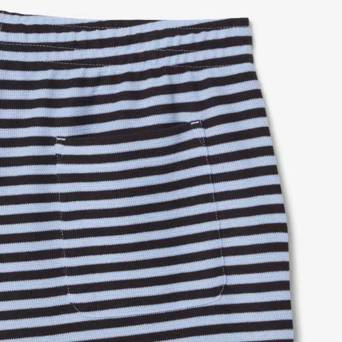 Stripete bomullsshorts med normal passform