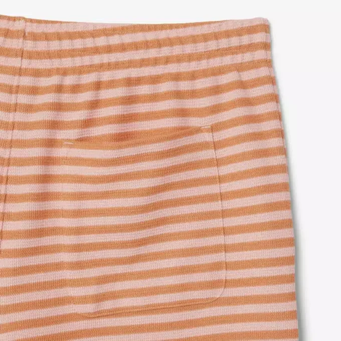 Stripete bomullsshorts med normal passform