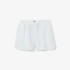 Stripete lin-shorts med avslappet passform for kvinner