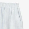 Stripete lin-shorts med avslappet passform for kvinner