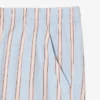 Stripete shorts i bomullspoplin