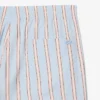 Stripete shorts i bomullspoplin