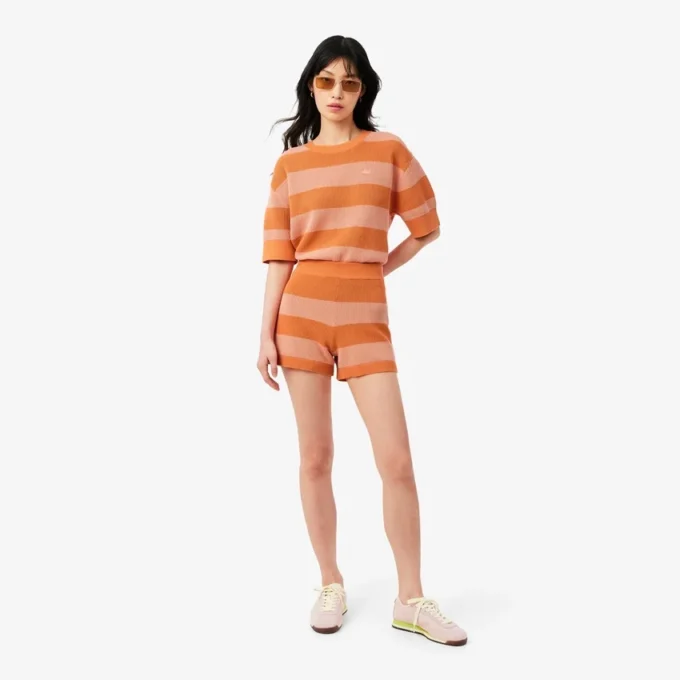 Stripete shorts i mesh
