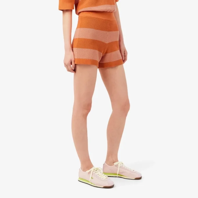 Stripete shorts i mesh