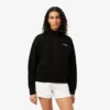 Sweatshirt med glidelås og logo i avslappet passform