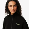 Sweatshirt med glidelås og logo i avslappet passform
