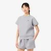Sweatshirt med kort erme og normal passform