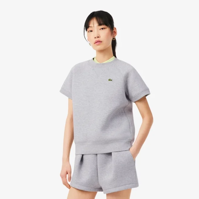 Sweatshirt med kort erme og normal passform