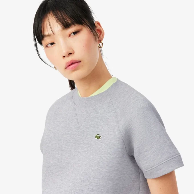 Sweatshirt med kort erme og normal passform