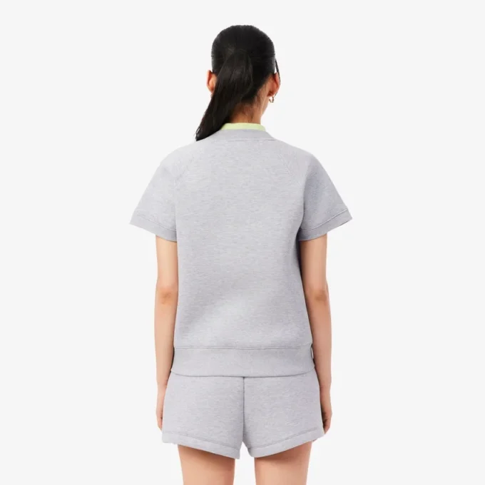 Sweatshirt med kort erme og normal passform